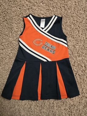 Chicago Bears 3T Girls Cheer Dress - Navy & Orange